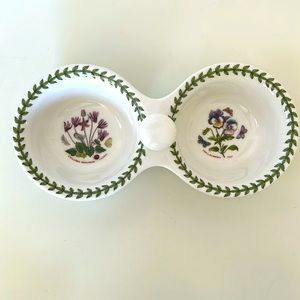 Portmeirion Botanical Garden dual condiment/dip set